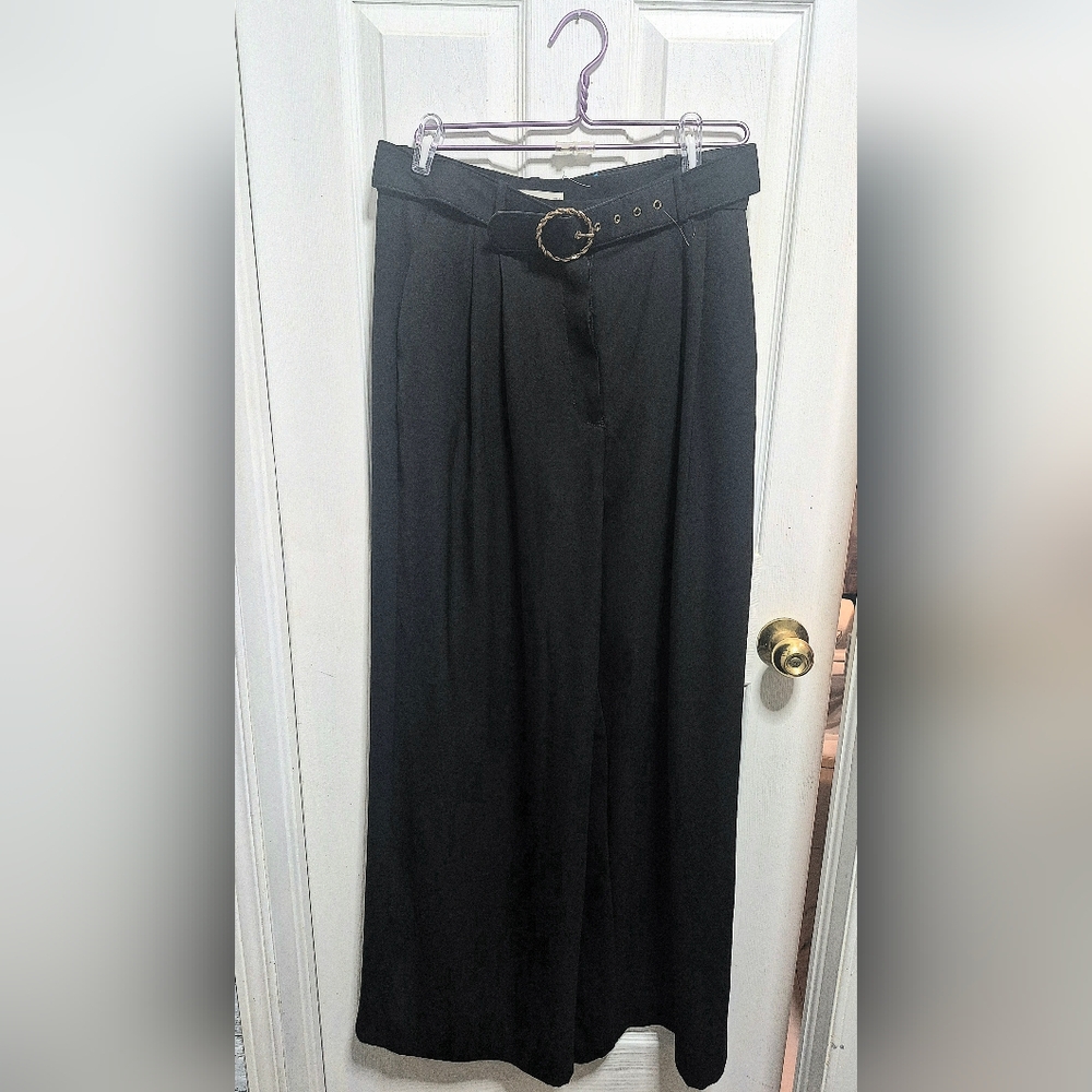 Women's MNG wide legged dress pants. Size 10, never warn. SO on point right now!